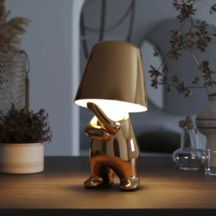 Cordless LED accent lamp for home, modern and stylish, provides ambient light.