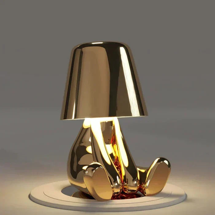 Dimmable LED table lamp, unique design for contemporary home lighting solutions.