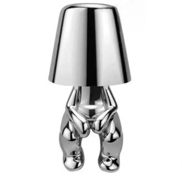 Modern LED lamp for ambient lighting, cordless and rechargeable, stylish decor.