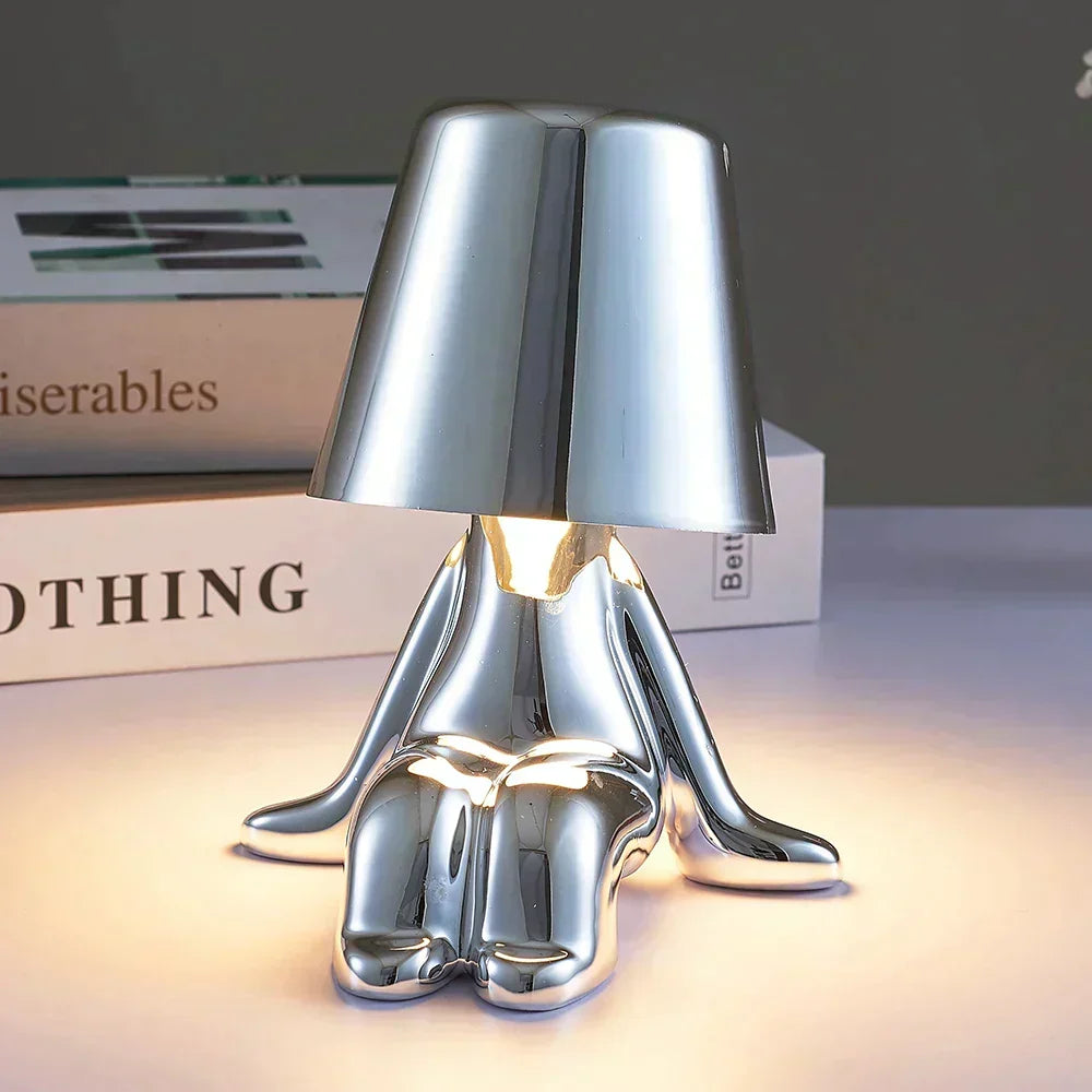 Sleek LED rechargeable lamp, modern and cordless, adds elegant ambient light.