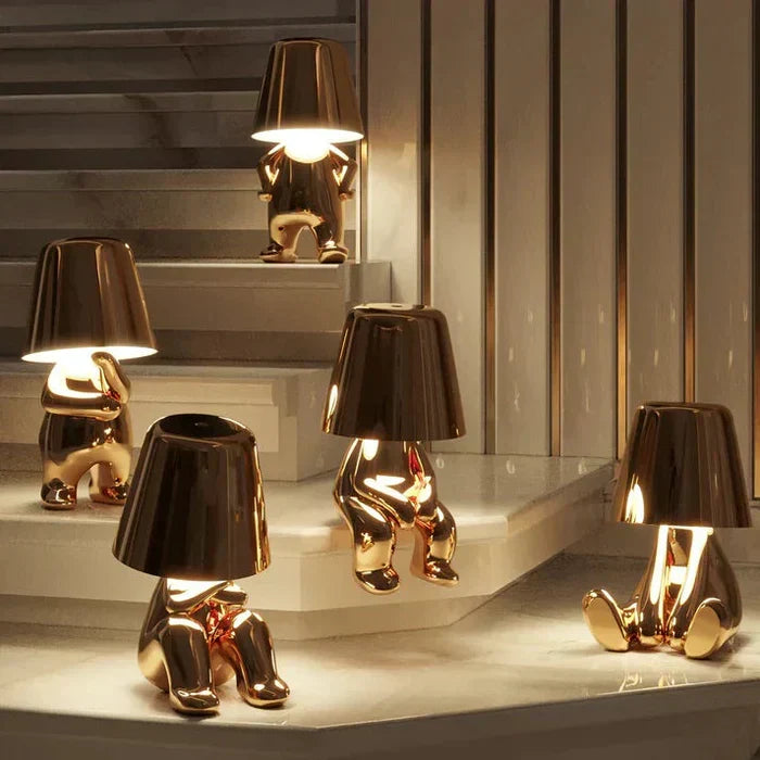Cordless LED table lamp, dimmable, rechargeable, provides ambient accent lighting.