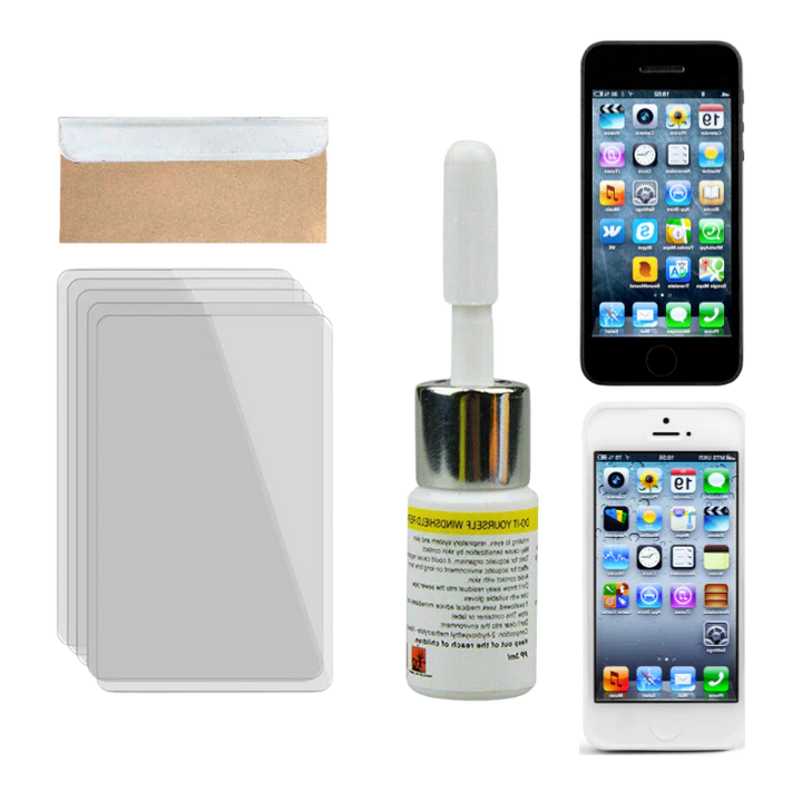 DIY universal phone screen crack repair kit for quick and easy device glass fixes. Restore your phone's screen.