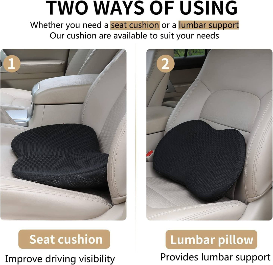 Deluxe Booster Car Seat Cushion: Provides superior comfort and an enhanced view for shorter drivers.