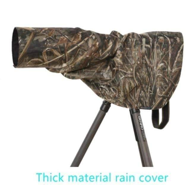 Protective waterproof camouflage lens case, rugged design for demanding outdoor photography.