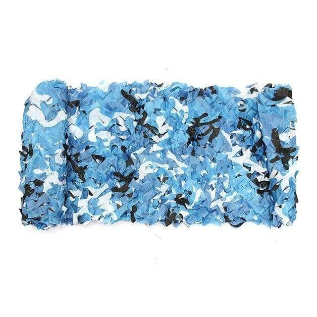 Army green camouflage netting, durable sun shade and hunting blind for outdoor enthusiasts.
