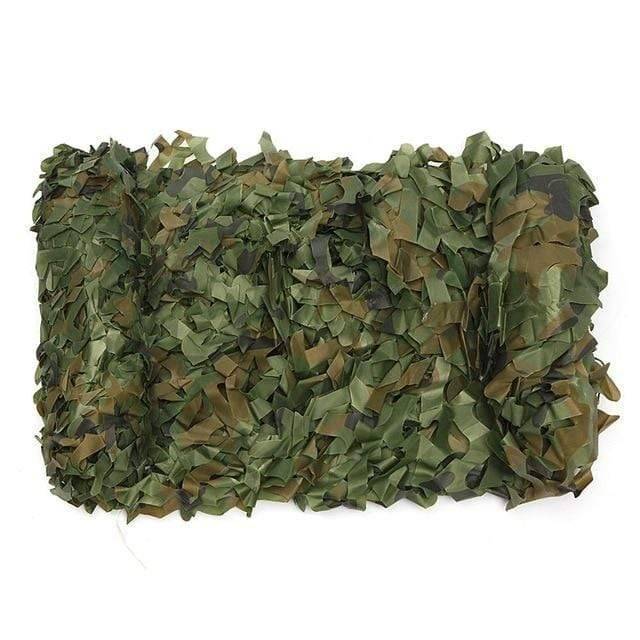 Hunting blind camouflage net, provides excellent concealment and sun shelter for outdoor use.