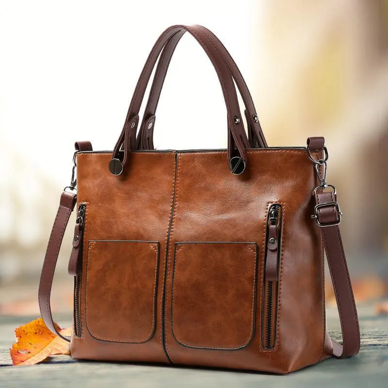 Durable women's everyday tote bag. Versatile shoulder & crossbody handbag for daily use & fashion.