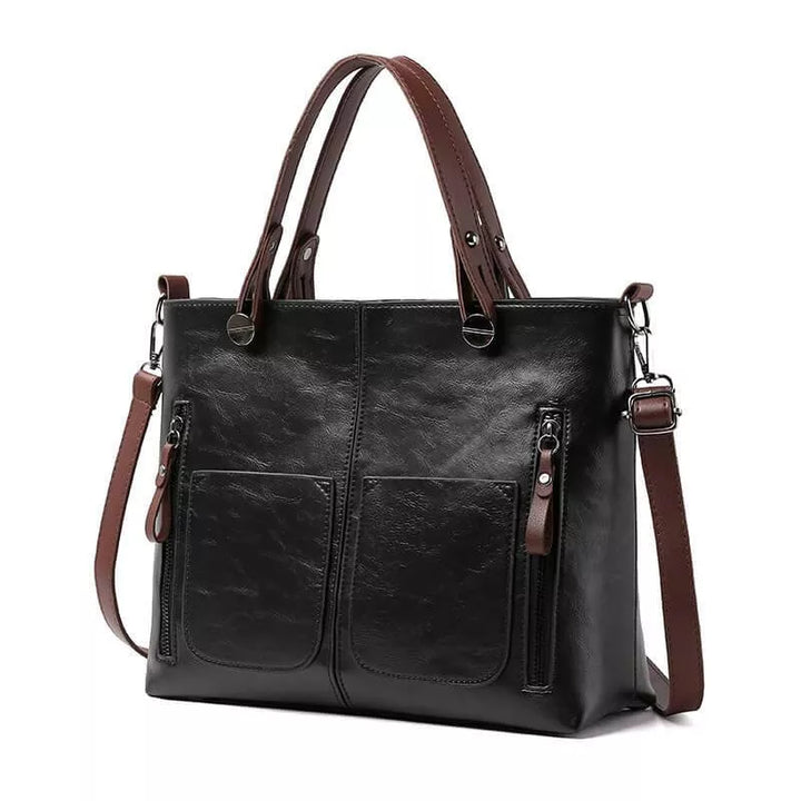 Classic women's versatile tote. Durable everyday handbag, perfect for organization and timeless style.
