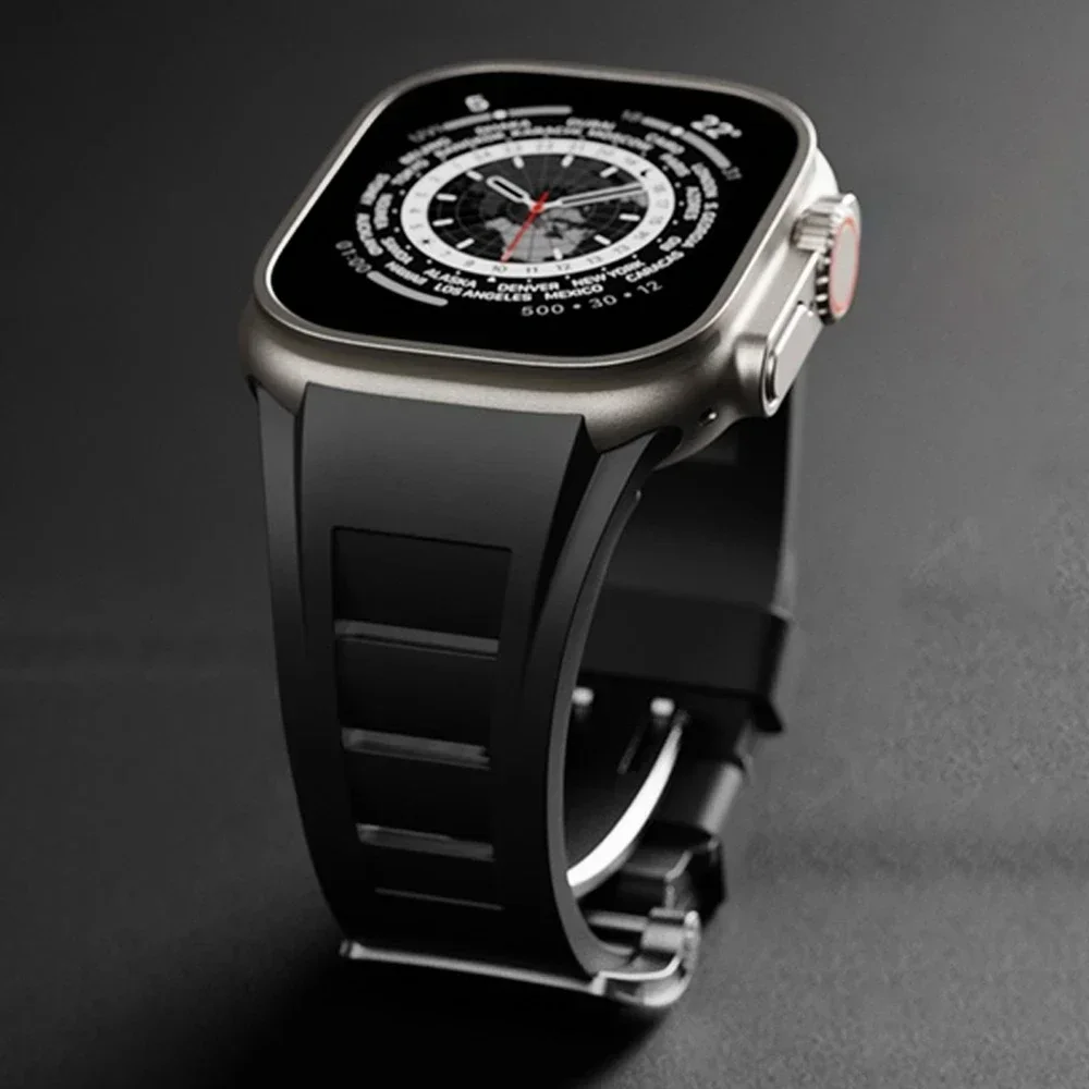 Women's durable sport watch band, a rugged and flexible accessory strap for active women.