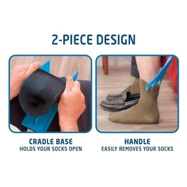 Elderly assistance compression sock aid kit for easy daily living, supporting independent dressing.