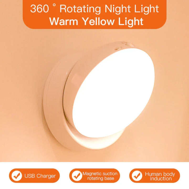 Wireless Elara smart motion sensor LED light, easy installation, modern home decor, energy saving night light.