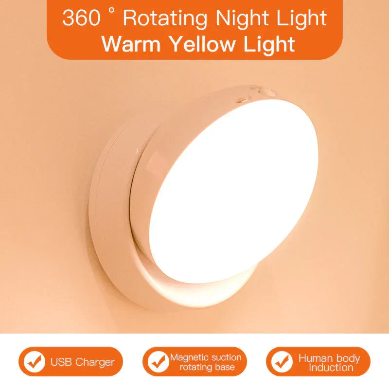 Elara motion sensor LED night light, smart lighting for safe hallways, energy-saving home decor.