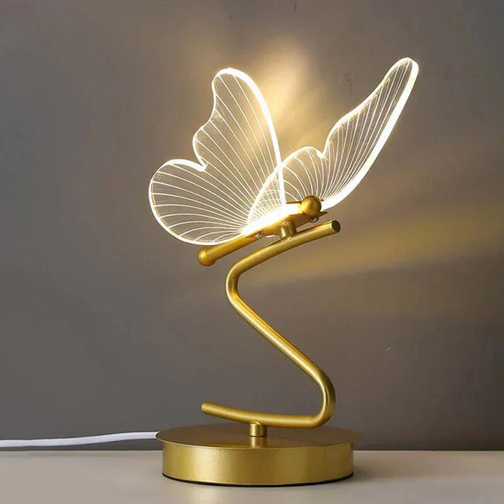 Beautiful LED butterfly lamp, a stylish modern accent light for your living space or desk.