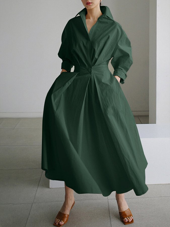 Timeless elegant flowy long maxi dress for women, comfortable and sophisticated for any occasion.