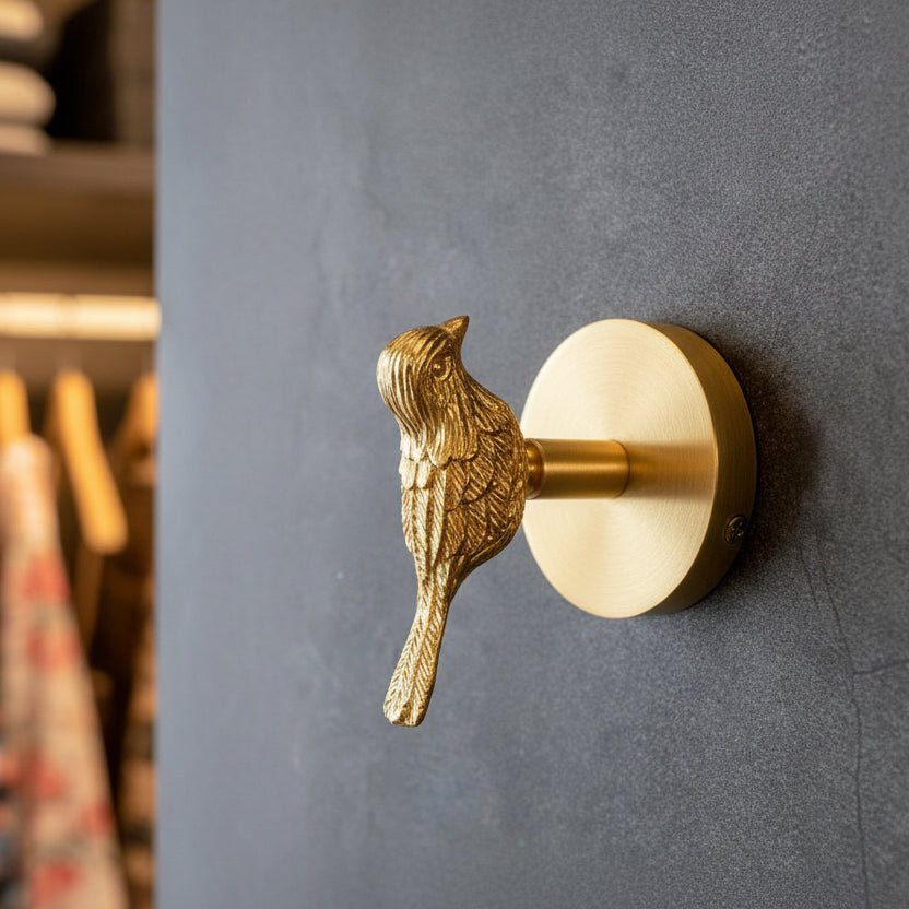 Elegant gold animal wall hook, a sophisticated home accessory for wall decor.