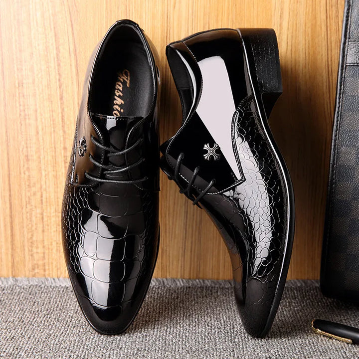 Timeless men's slip-on dress shoes, a comfortable and stylish choice for elegant business and formal fashion.