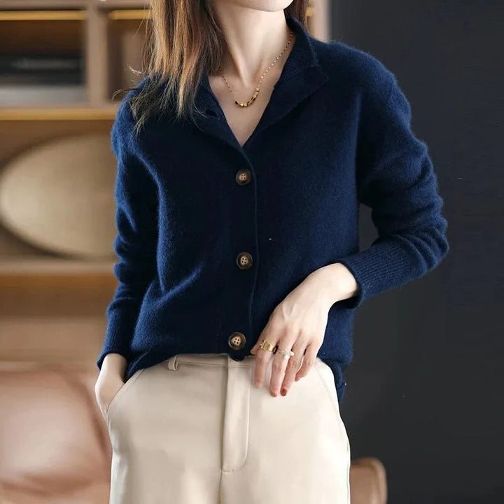 Women's Arlina draped cardigan. Soft, open front, long sleeve, chic and comfortable everyday luxury for any season.
