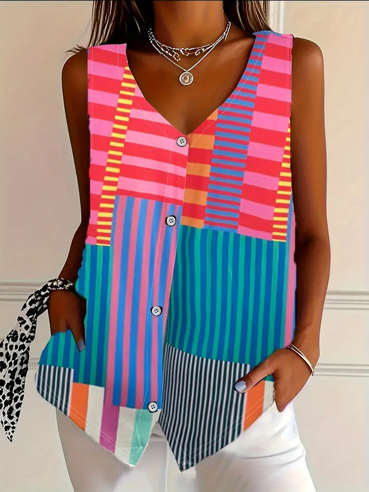 Chic women's flowy blouse, ideal for office wear, casual spring fashion, and everyday elegance.