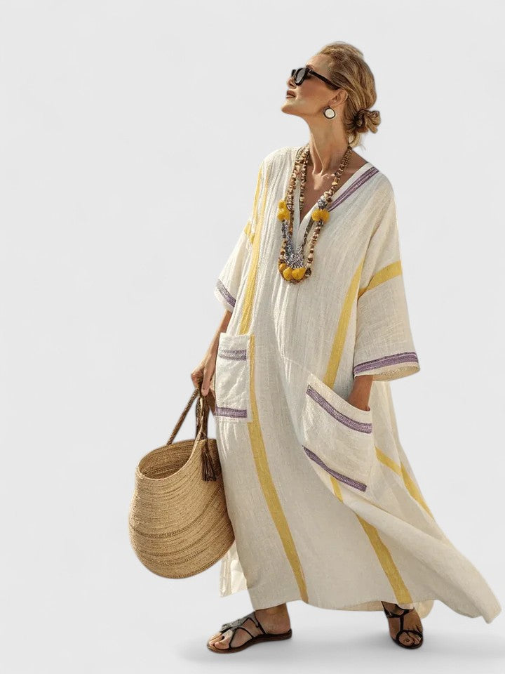 Effortless style with this elegant women's flowy maxi dress, a comfortable and versatile choice for any event.