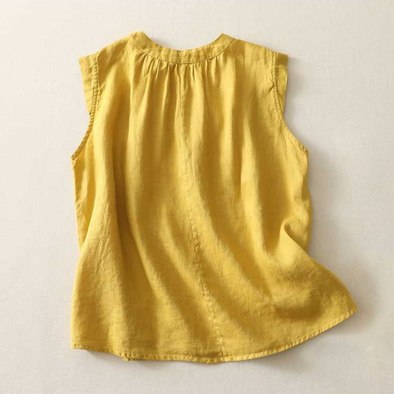Refined women's high collar blouse, an elegant top ideal for versatile styling and office-to-casual wear.