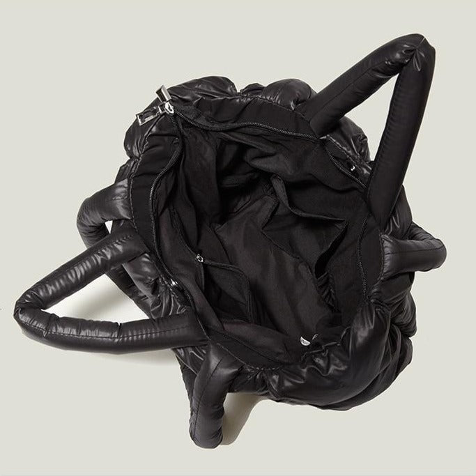 Modern women's elegant shoulder bag. Practical nylon crossbody handbag for versatile, everyday luxury fashion.