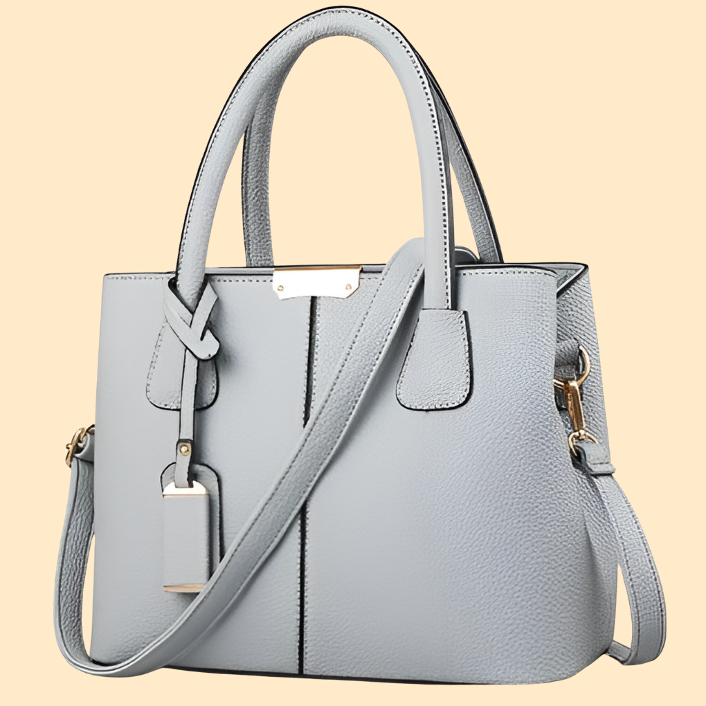 Stylish women's structured satchel handbag. Rigid silhouette, elegant work & daily fashion accessory.