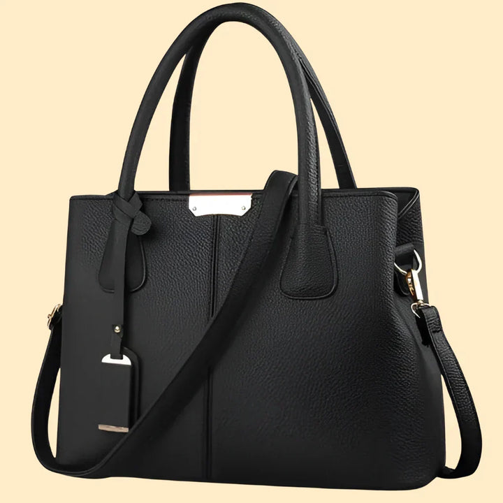 Fashionable women's structured satchel. Sophisticated handbag & shoulder bag, ideal for work & daily chic.