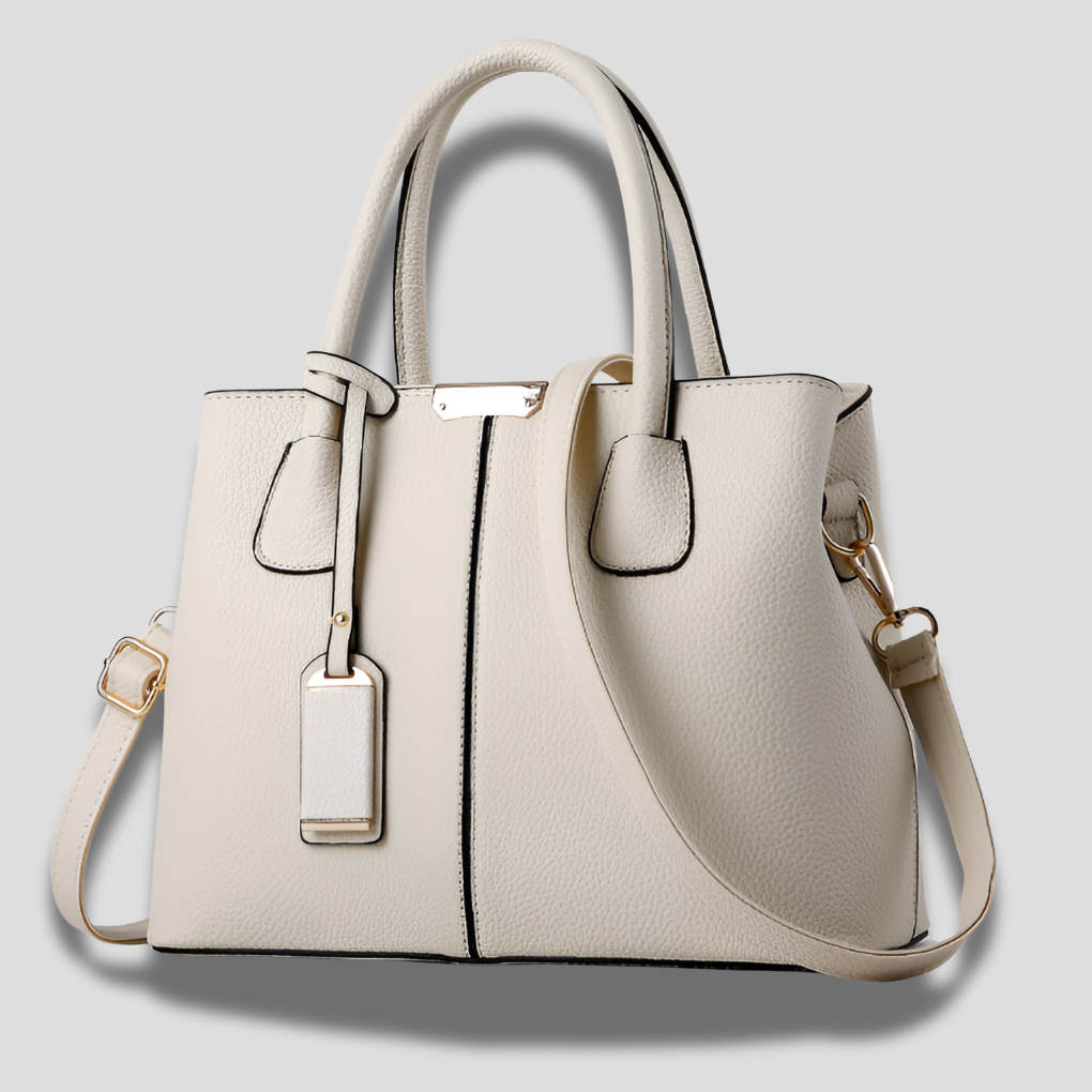 Modern women's structured satchel handbag. Elegant & versatile shoulder bag for everyday fashion & work.