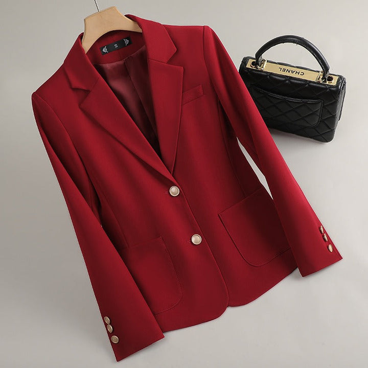 Professional women's tailored jacket, a classic blazer for a polished, sophisticated style.