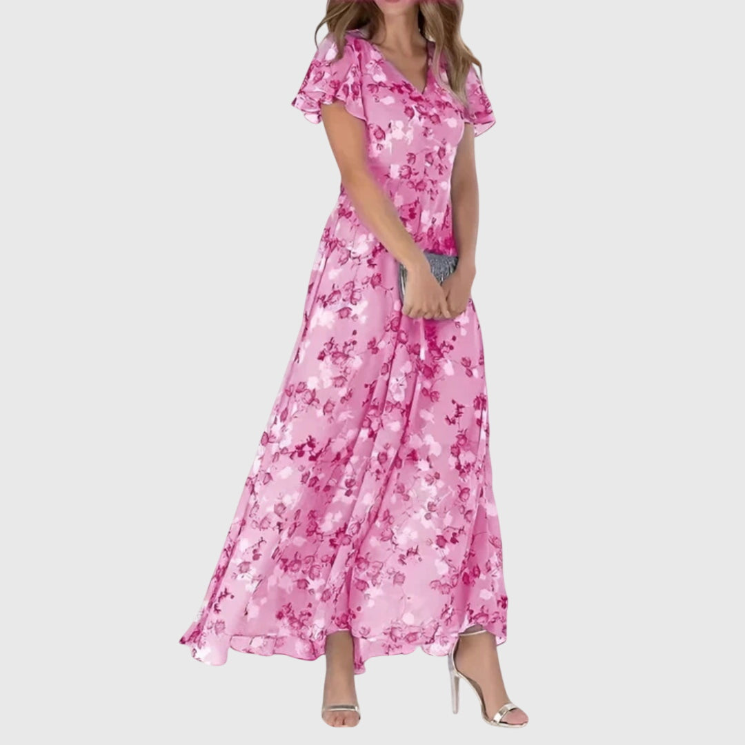 Stylish women's modern tailored dress, offering a flattering fit for elegant occasion wear & comfortable versatility.