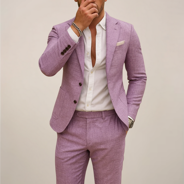 Bordeaux women's two-piece suit with sleeveless top & wide-leg pants. Stylish event wear, elegant for garden parties.