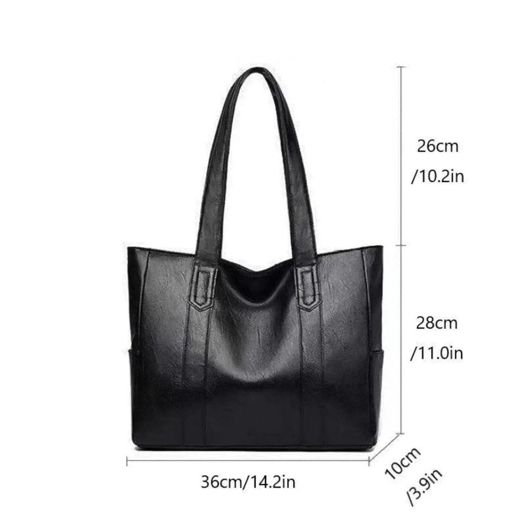 Spacious & elegant women's vintage style tote bag, a classic retro chic handbag and shoulder bag for daily and work.