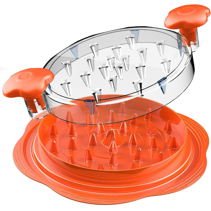 BPA-free ergonomic chicken shredder tool, a durable kitchen gadget for healthy shredded meat.