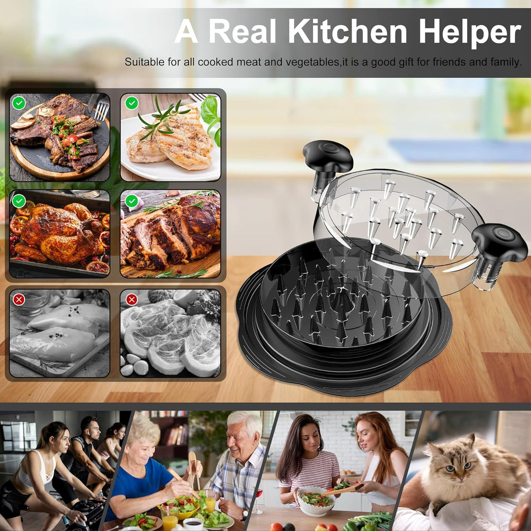 Manual meat shredder, great for chicken, pork, and beef, making meal prep a breeze in the kitchen.