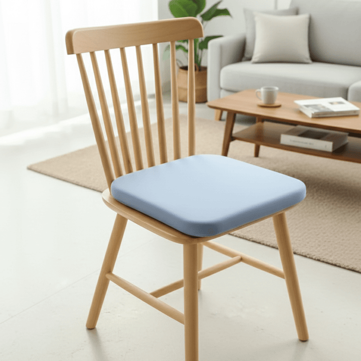 Ergonomic memory foam seat cushion for ultimate tailbone & back support. Perfect for office chairs & car seats.