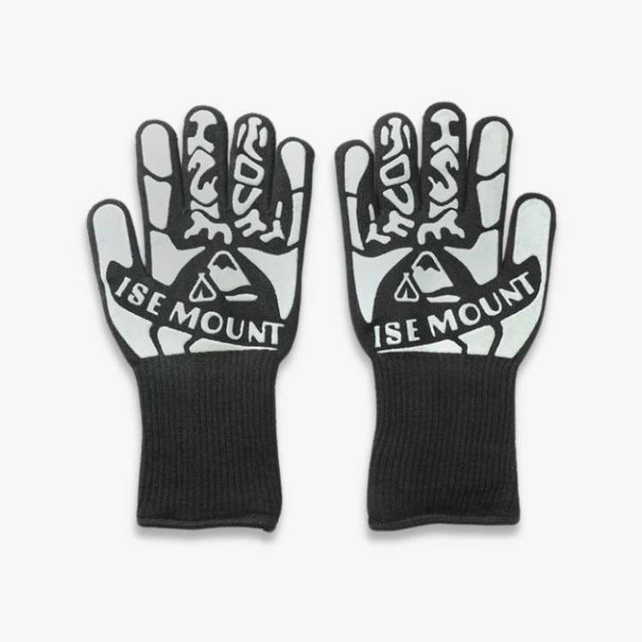 Durable heat resistant work gloves, essential safety gear for high-temp environments like baking ovens