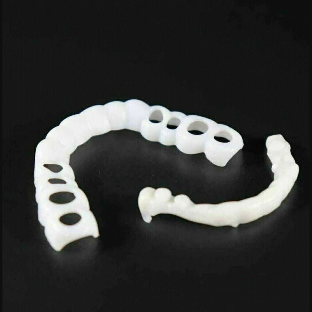 "Faccette dentali Snap-On bianche, migliorano sorriso; denti irregolari o scoloriti coperti per un effetto naturale e radioso
