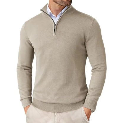 "Felpa uomo cotone morbido, zip pratica, versatile, ideale per look eleganti e casual. Comfort e stile in un design unico."