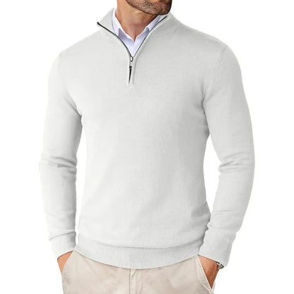"Felpa uomo cotone morbido, zip pratica, versatile, ideale per look eleganti e casual. Comfort e stile in un design unico."