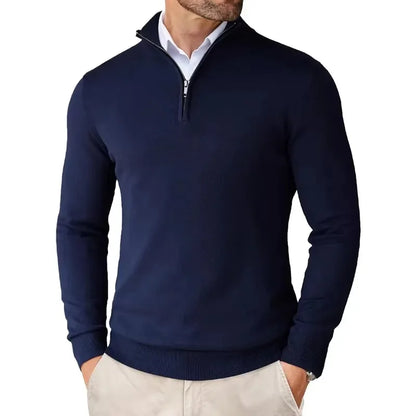 "Felpa uomo cotone morbido, zip pratica, versatile, ideale per look eleganti e casual. Comfort e stile in un design unico."