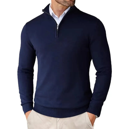 "Felpa uomo cotone morbido, zip pratica, versatile, ideale per look eleganti e casual. Comfort e stile in un design unico."