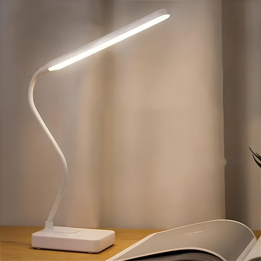 Versatile LED desk lamp for home or office. Flexible, adjustable, and dimmable light enhances productivity.