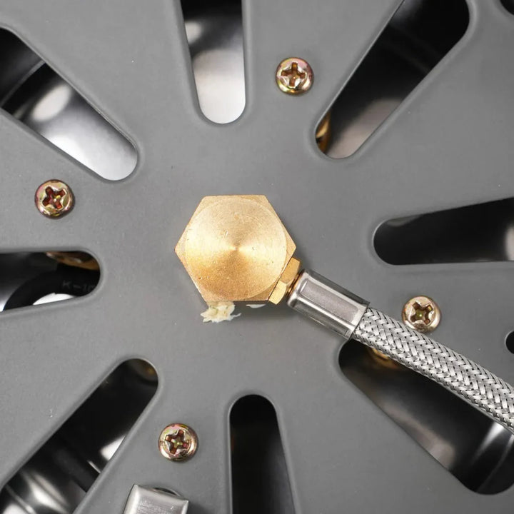 Foldable backpacking stove, a versatile piece of cookware for all outdoor enthusiasts.