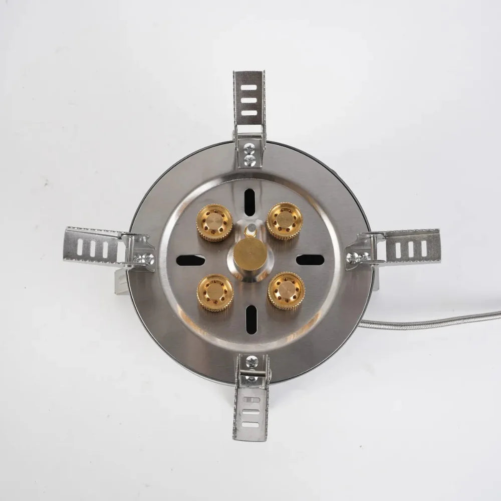 Foldable camp stove, lightweight and compact, excellent for backpacking and easy storage.