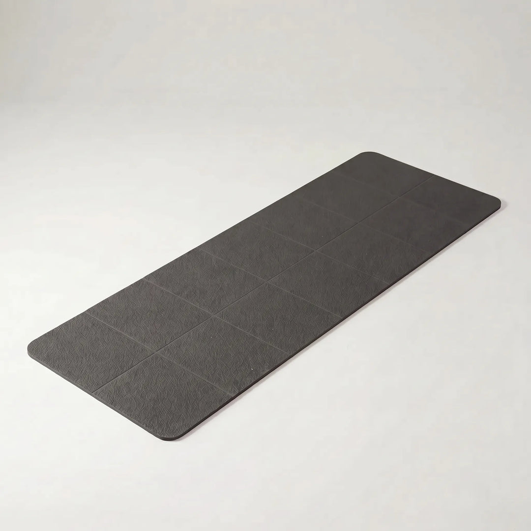 Foldable yoga mat, designed for travel & portability. TPE exercise mat for fitness, pilates, gym, & home workouts.