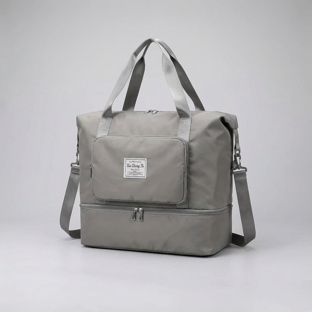 Expandable sport bag, doubles as a compact travel duffel. Lightweight for gym or weekend trips.
