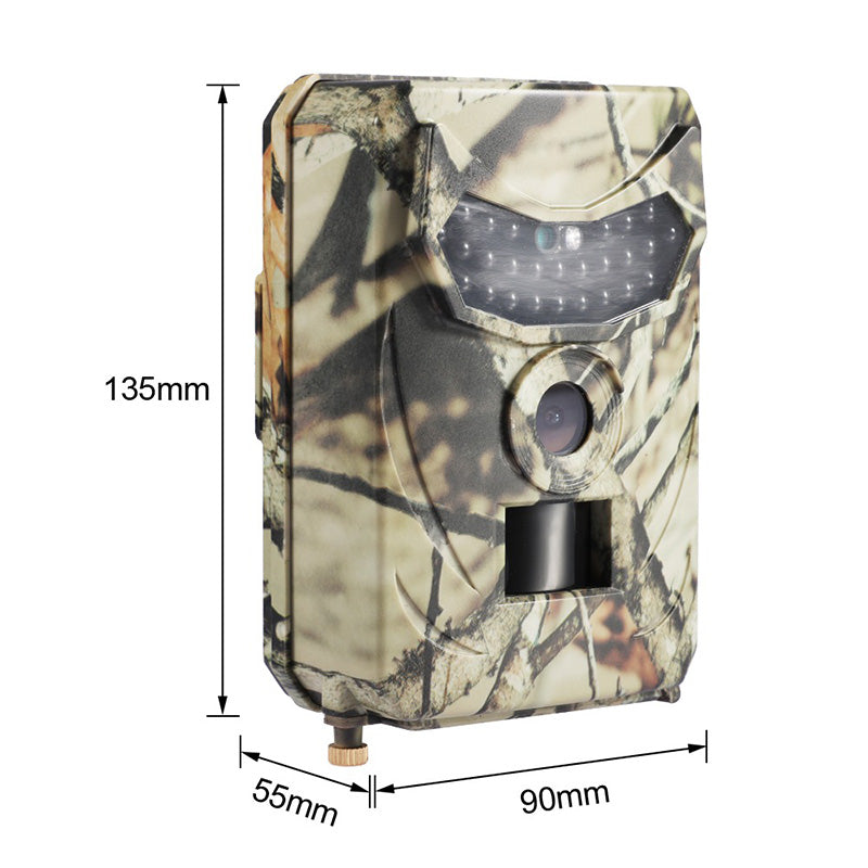 "Fotocamera da caccia impermeabile 12MP, visione notturna, LED infrarossi, rilevamento movimento, video HD 1080p"