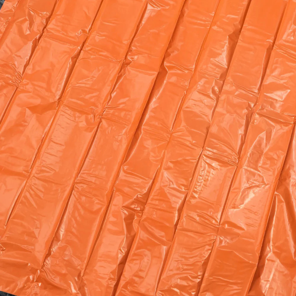 Unisex emergency sleeping bags, 4-pack, for outdoor survival; lightweight thermal mylar blanket for camping.