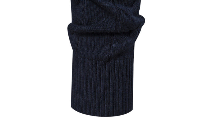 Casual Men's Bergen Nordic Half-Zip Sweater, soft and warm for winter comfort.
