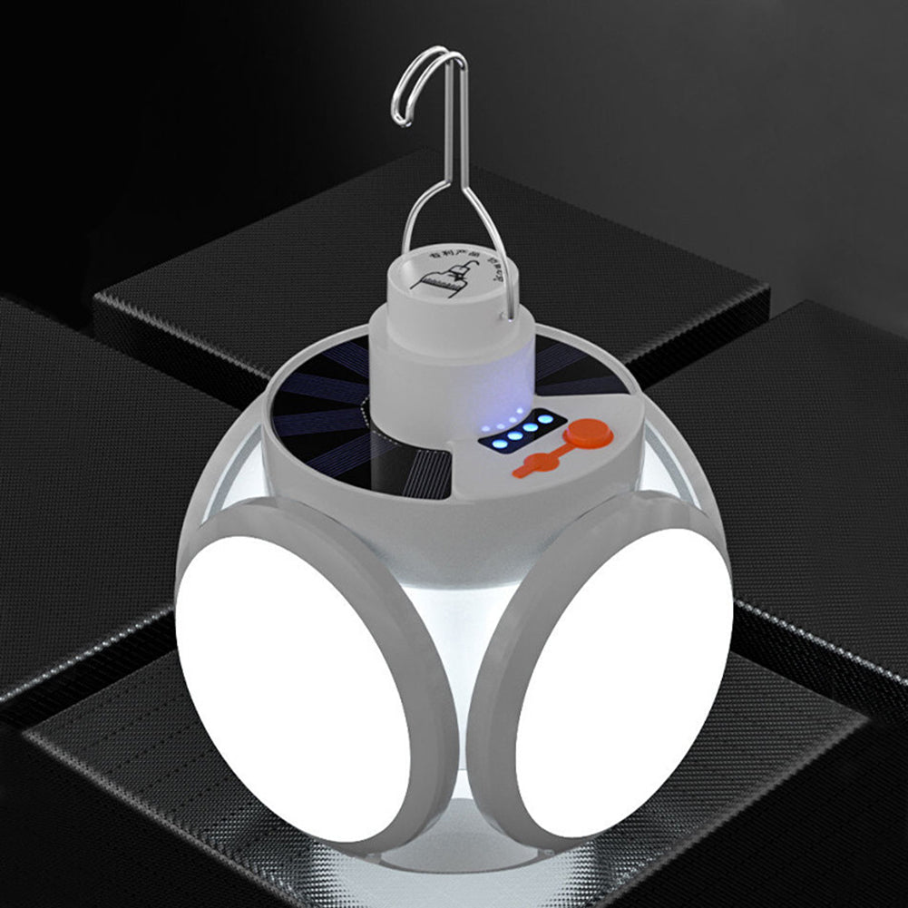 Unique geometric LED lamp, sculptural polygon design, emits warm accent light, elegant decor